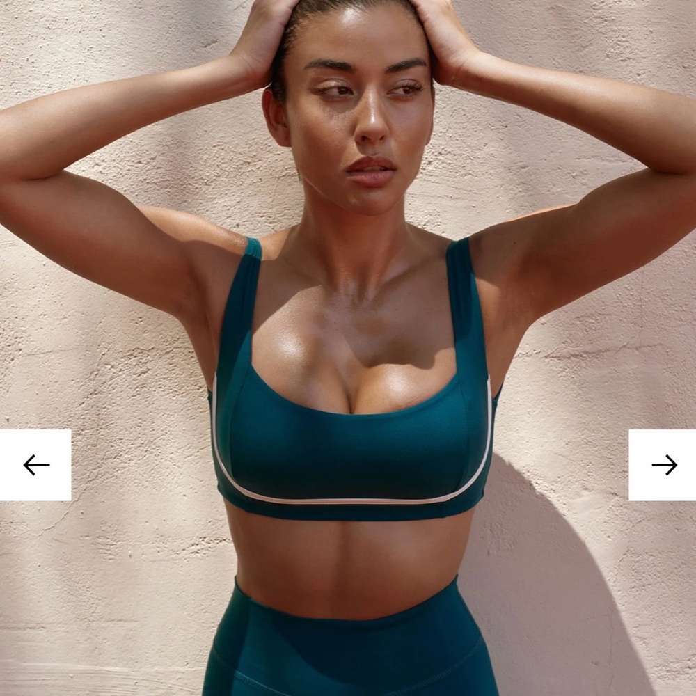 Zion bra evergreen/ivory. Size small never worn but no tags